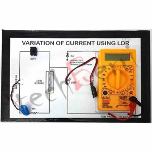 techBerri Variation of Current using LDR1